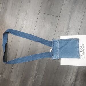 Blue Denim 2 Side Pockets Crossbody Bag Handcrafted